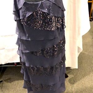 Gray S.L. Fashions dress size 18 worn once